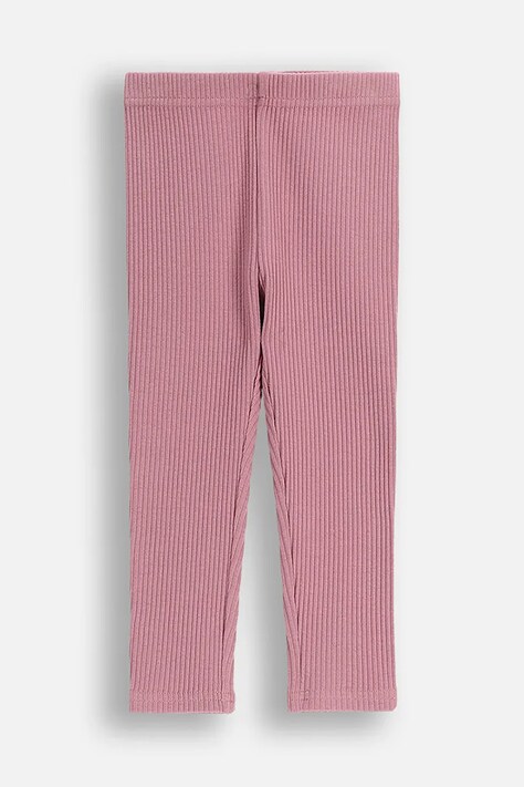 Coccodrillo legginsy niemowlęce kolor różowy gładkie TEDDY BEAR GIRL NEWBORN