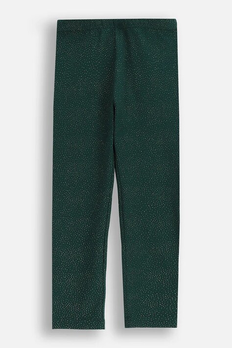 Detské legíny Coccodrillo zelená farba, MERRY XMAS