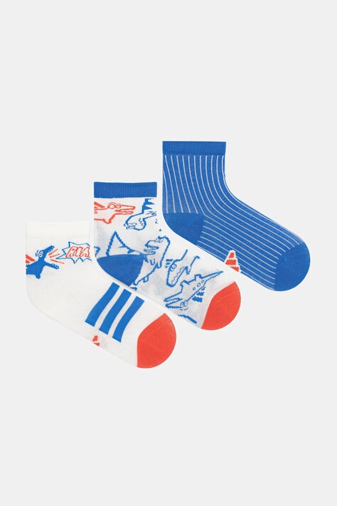 Dětské ponožky adidas Performance 3-pack modrá barva, JV5117