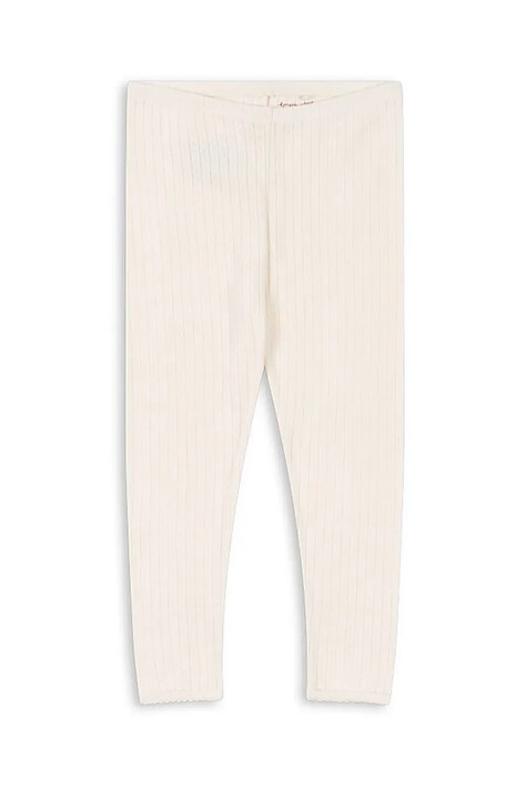 Παιδικό βαμβακερό κολάν Konges Sløjd MINNIE PANTS GOTS χρώμα: μπεζ, KS103922