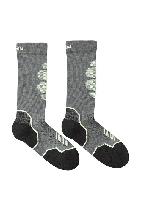 Reima skarpetki z dodatkiem wełny dziecięce Atleetti kolor szary 5300316A