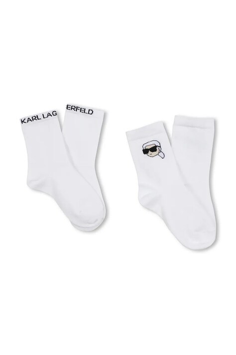 Παιδικές κάλτσες Karl Lagerfeld 2-pack χρώμα: άσπρο, Z31016
