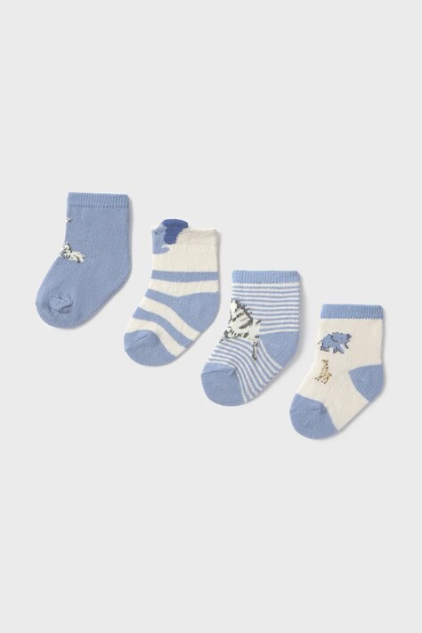 Mayoral Newborn skarpetki dziecięce 4-pack kolor niebieski 9921