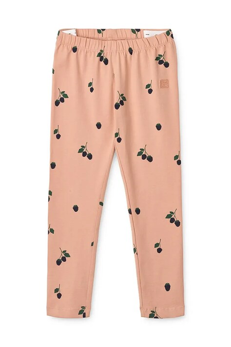 Liewood legginsy dziecięce Marie Printed Leggings kolor pomarańczowy wzorzyste LW20359