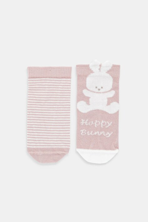 United Colors of Benetton skarpetki dziecięce 2-pack kolor różowy 6AO5A7005