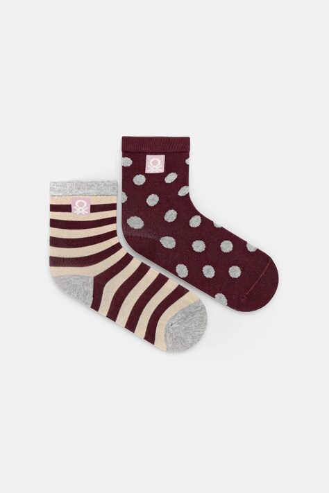 United Colors of Benetton skarpetki dziecięce 2-pack kolor beżowy 6AO30704F
