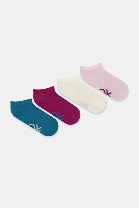 United Colors of Benetton șosete copii 4-pack culoarea violet, 6AO50704G