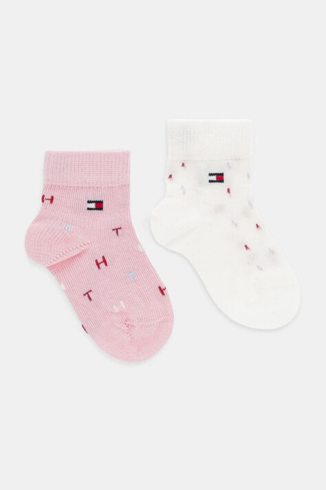 Tommy Hilfiger skarpetki dziecięce 2-pack kolor różowy 701236335