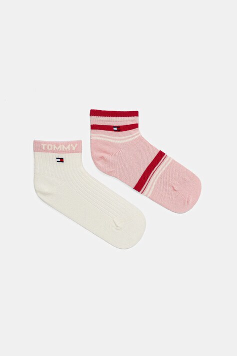 Tommy Hilfiger skarpetki dziecięce 2-pack kolor różowy 701236336