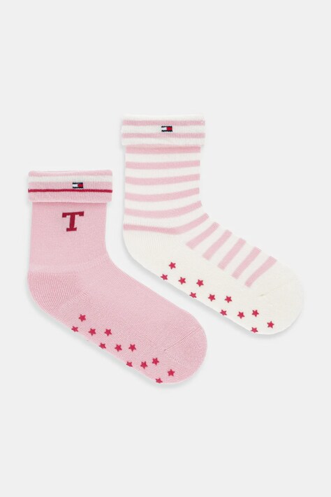 Tommy Hilfiger skarpetki dziecięce 2-pack kolor różowy 701236337