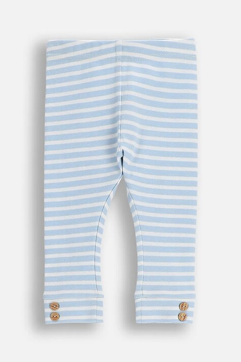 Coccodrillo legginsy bawełniane niemowlęce kolor niebieski wzorzyste BUDDIES BOY NEWBORN