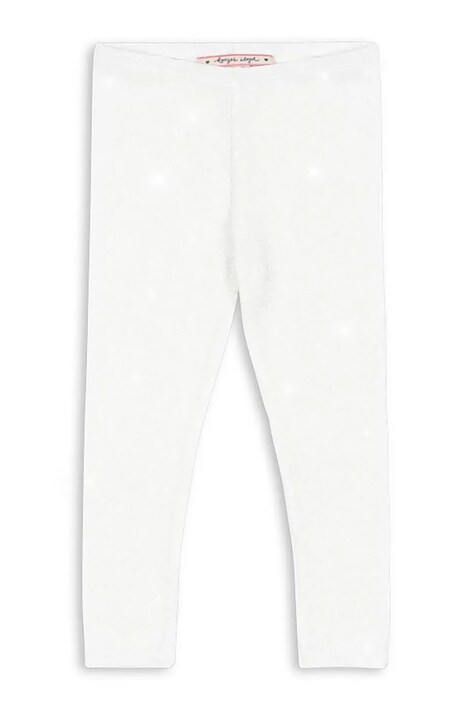 Konges Sløjd legginsy dziecięce LOLA PANTS GRS kolor biały gładkie KS104340