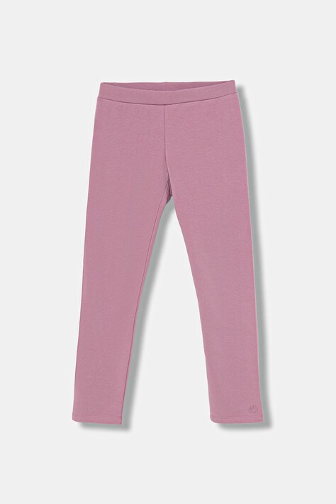 United Colors of Benetton legginsy dziecięce kolor różowy gładkie 3K1CCF03M