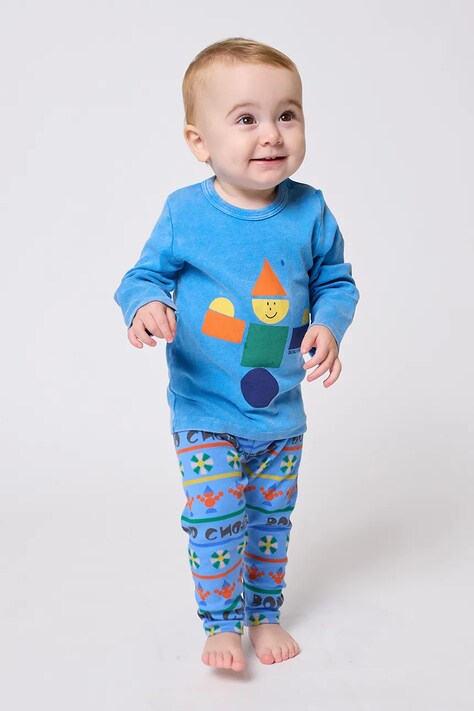 Bobo Choses legginsy niemowlęce Toys kolor niebieski wzorzyste 225FB011