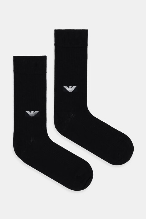 Emporio Armani Underwear skarpetki 2-pack kolor czarny EM000543 AF17788