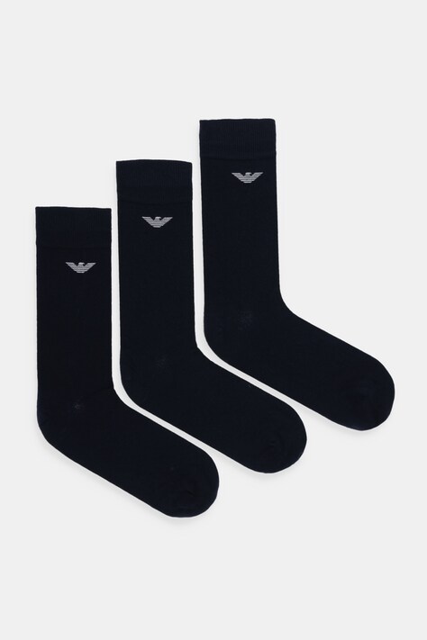 Emporio Armani Underwear skarpetki 3-pack kolor granatowy EM000554 AF14446