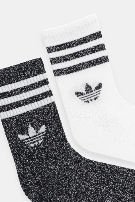 Шкарпетки adidas Originals 3-Stripes 2-pack — AW25-LGM010, чорний — фото 2