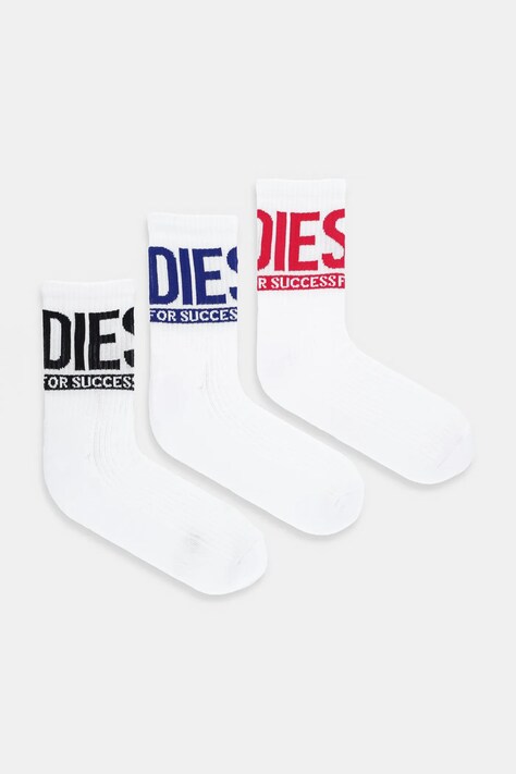 Diesel skarpetki SKM-RAY-3PACK 3-pack kolor biały A17877.0HMAB