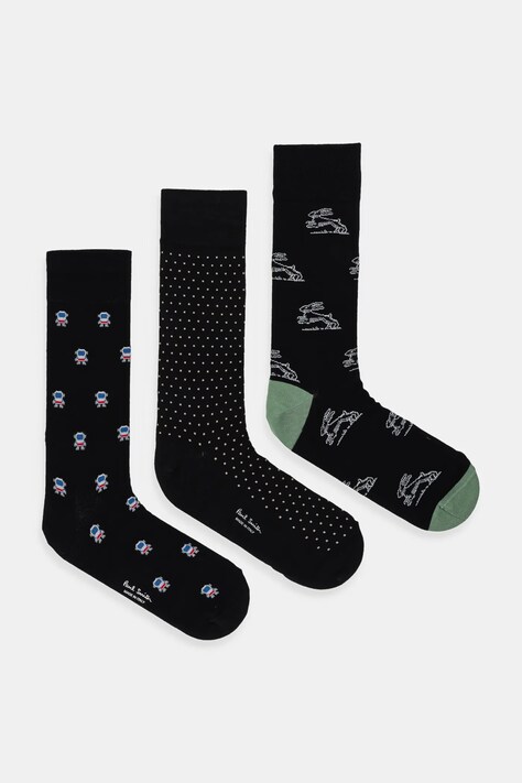 Paul Smith skarpetki 3-pack kolor czarny M1A-SOCK-TNOV