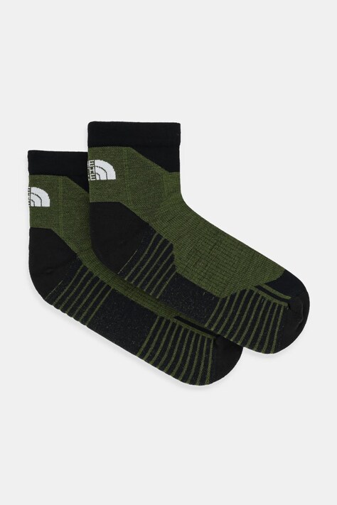 Nogavice z volno The North Face Hiking Quarter zelena barva, NF0A882JFS31