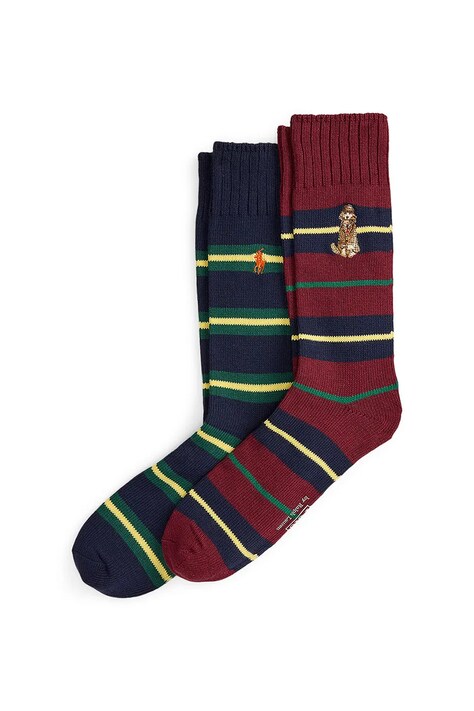 Polo Ralph Lauren skarpetki 2-pack kolor multicolor 449P04700