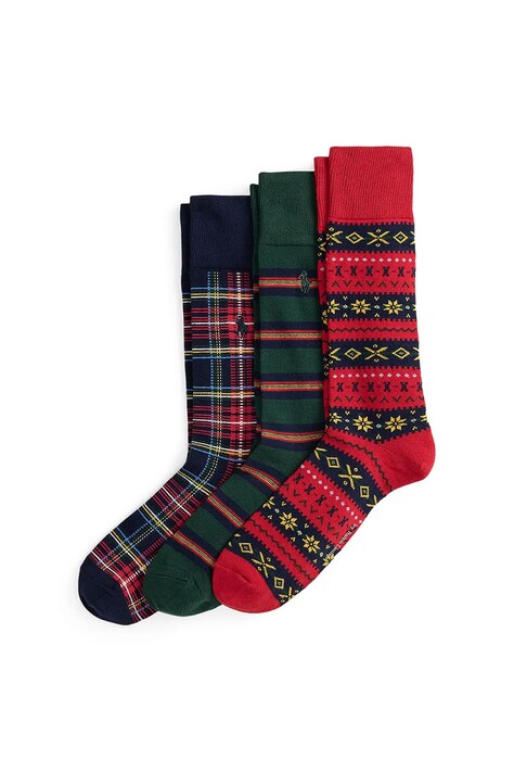 Polo Ralph Lauren skarpety 3-pack kolor multicolor 449P04715