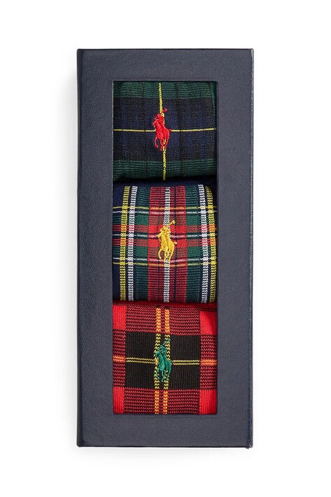 Polo Ralph Lauren skarpetki 3-pack kolor multicolor 449P04716