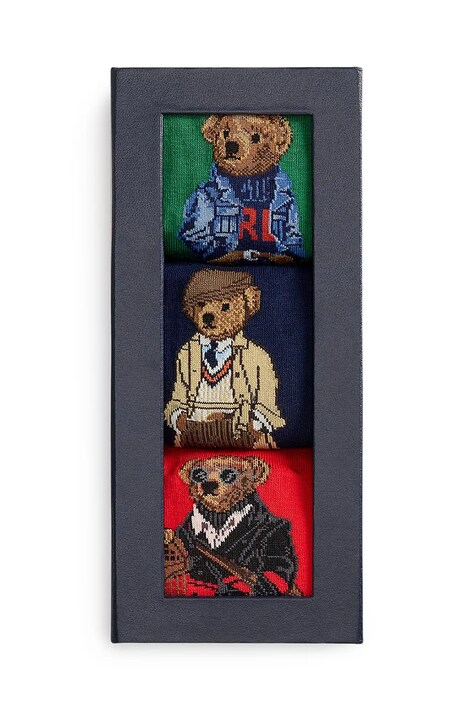 Polo Ralph Lauren skarpetki 3-pack kolor multicolor 449P04717