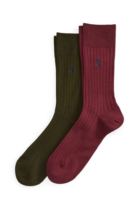 Polo Ralph Lauren skarpety męskie 2-pack fioletowe 449P05399