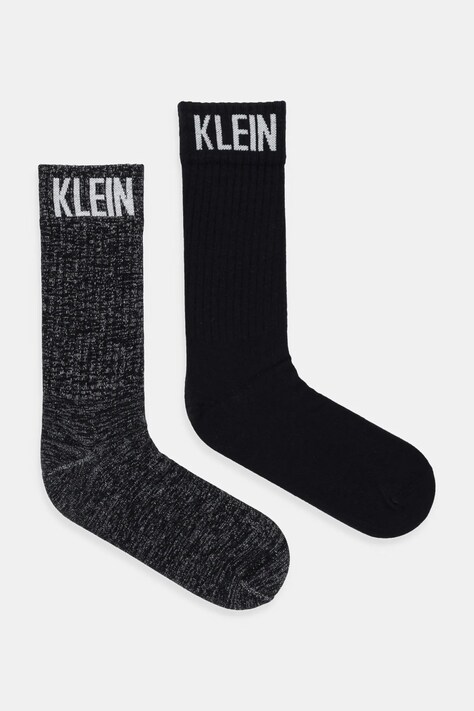 Ponožky Calvin Klein Jeans 2-pak čierna farba, 701235978