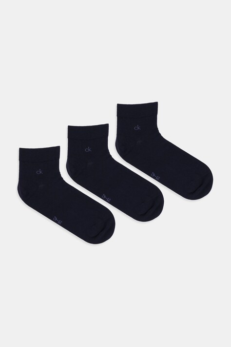 Calvin Klein skarpetki 3-pack kolor granatowy 701234209