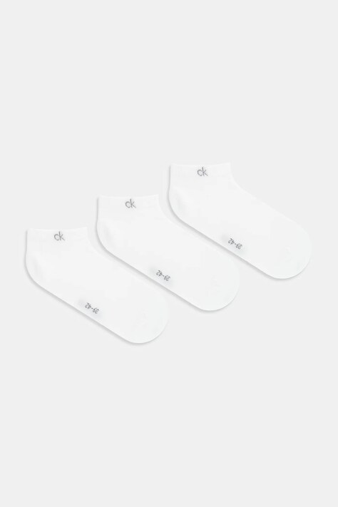 Calvin Klein skarpetki 3-pack kolor biały 701234366