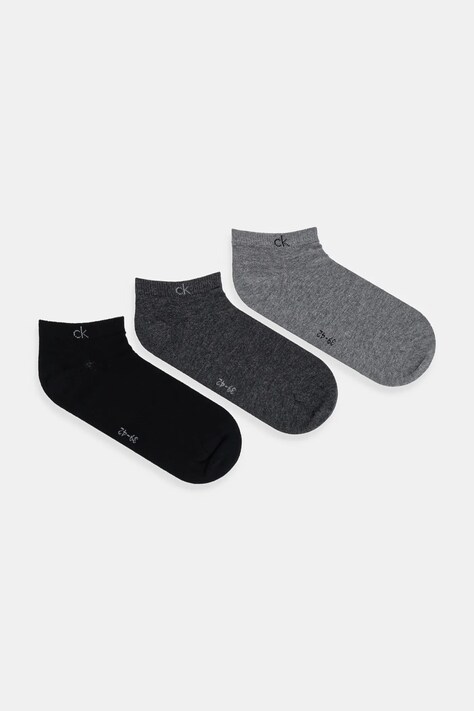 Calvin Klein skarpetki 3-pack kolor szary 701234366