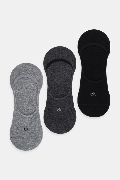 Calvin Klein skarpetki 3-pack kolor szary 701234367