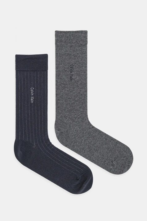 Calvin Klein calzini pacco da 2 colore grigio 701235970