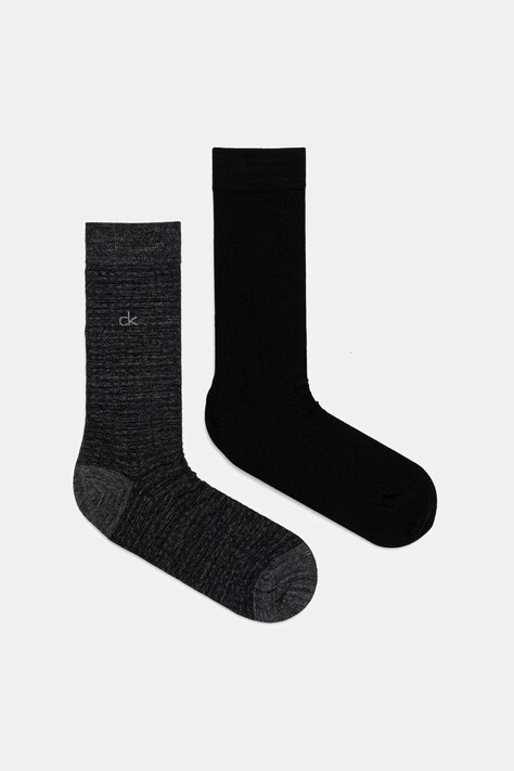 Calvin Klein skarpetki 2-pack kolor czarny 701235971