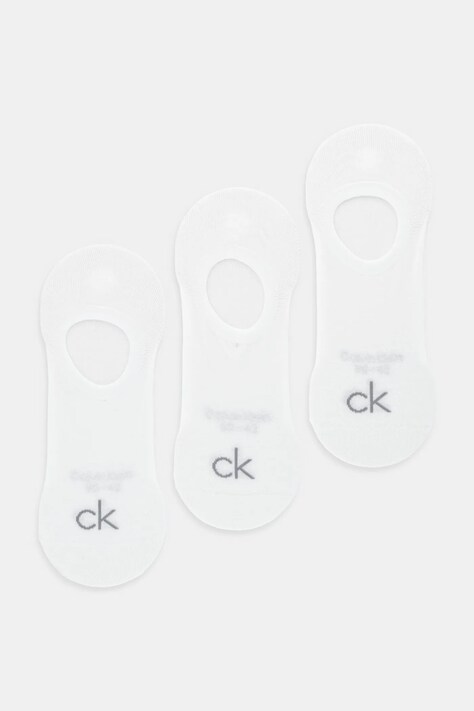 Calvin Klein skarpetki 3-pack kolor biały 701236412