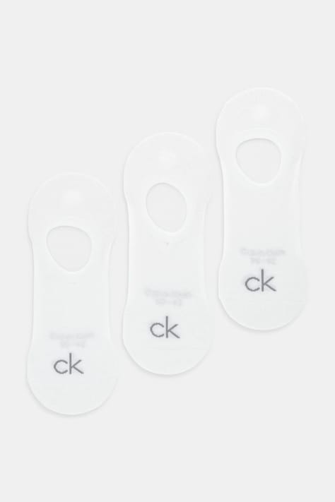 Calvin Klein skarpetki 3-pack kolor biały 701236412