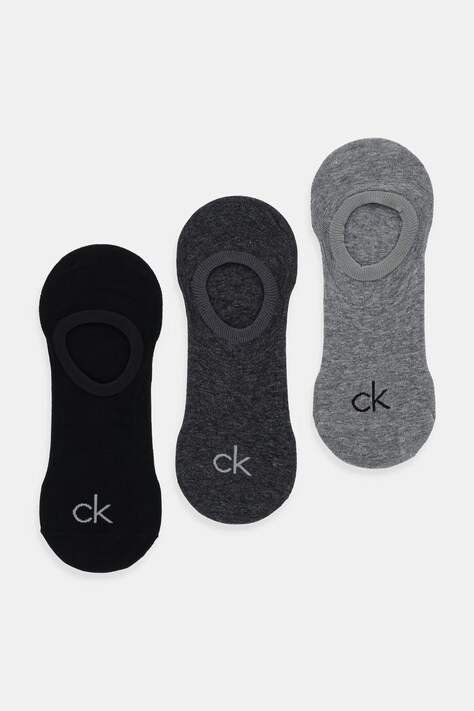 Calvin Klein skarpetki 3-pack kolor szary 701236412