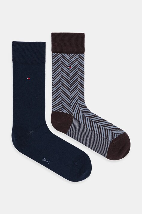Tommy Hilfiger skarpetki 2-pack kolor brązowy 701236309