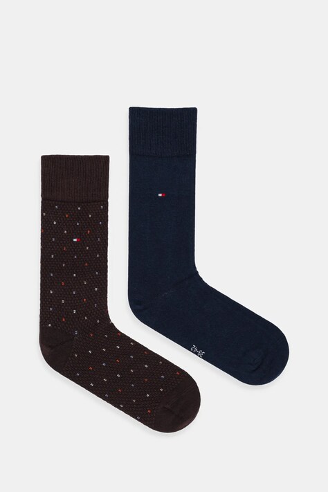 Tommy Hilfiger skarpetki 2-pack kolor brązowy 701236311