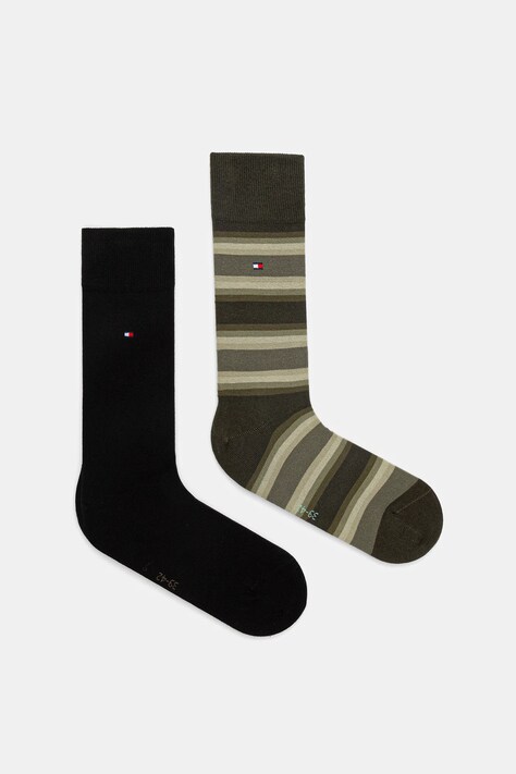 Ponožky Tommy Hilfiger 2-pack zelená barva, 701236312