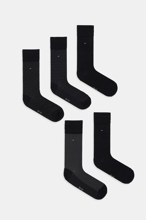 Ponožky Tommy Hilfiger 5-pack černá barva, 701235374