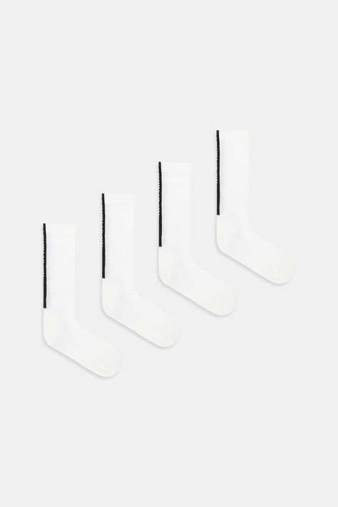 Calvin Klein Jeans skarpetki 4-pack kolor biały 701238238