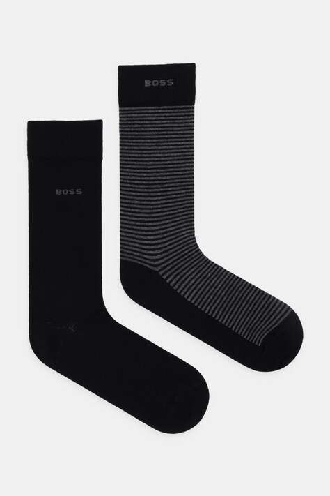 Шкарпетки BOSS 2-pack колір чорний 50543559