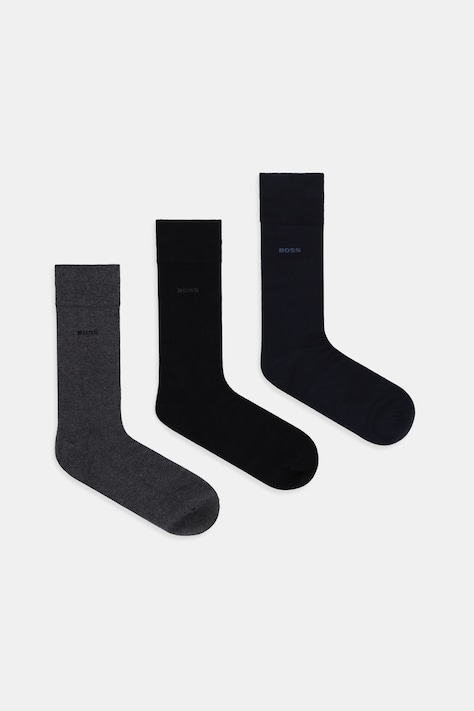 Čarape BOSS 3-pack boja: crna, 50558589