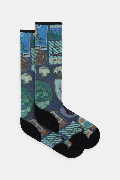 Smartwool skarpety narciarskie kolor niebieski SW002897