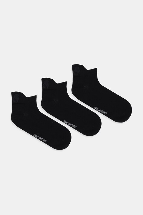 Κάλτσες Karl Lagerfeld 3-pack χρώμα: μαύρο, A4M47041
