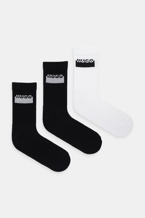 HUGO skarpetki 3-pack kolor czarny 50546354