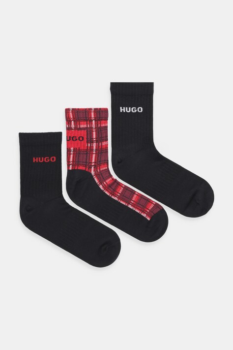 HUGO skarpetki 3-pack kolor czarny 50546682